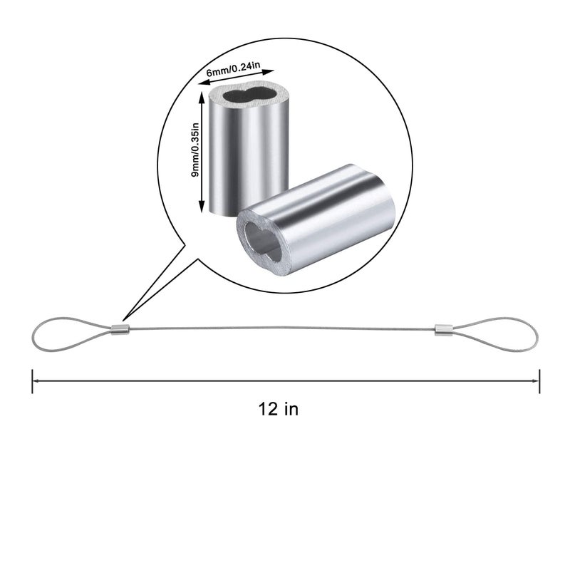 Ciyebst 5 Pack Adjustable Cable Tether Universal Computer Adapter Lock Kit DIY Kit Stainless Steel wiht Nylon Coat Tether Computers/Dongles/HDMI/VGA/DP/Mac Adapter - Image 2